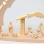 Preview: 3D-Holz hochwertiger-Schwibbogen "Heilige Familie", mit gechnitzen Figuren
