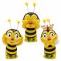 Preview: 3 lustigen Bienenfiguren gelb schwarz