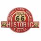 Preview: Wandschild Blechschild Historic Route 66 Retro
