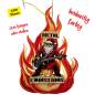 Preview: Heavy Metal Christmas - LED Holz Fensterbild für Heavy Metal Fans