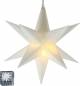 Preview: Adventsstern Leuchtstern 3 D Ministern 12cm mit LED, 5m Kabel,Timer