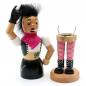 Preview: raeucherfigur punkerin pinker schal schwarze weste