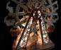 Preview: Adventskalender Riesenrad mit Led Beleuchtung