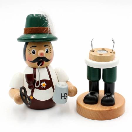 räucherfigur bayer mit bierkrug brezel