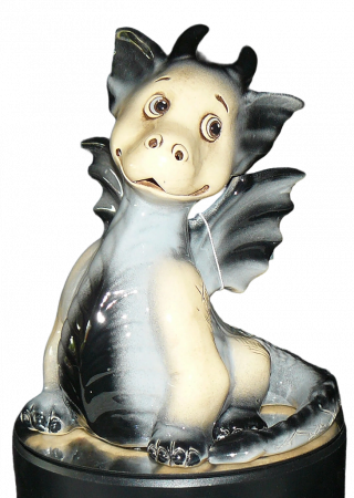 räucher drache keramifigur