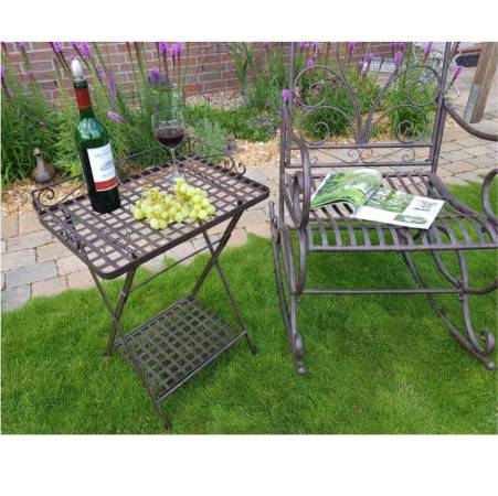 Beistelltisch Antik Retro Eisen klappbar Gartentisch