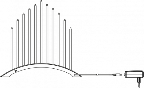 Leuchter mit Led Lichterbogen