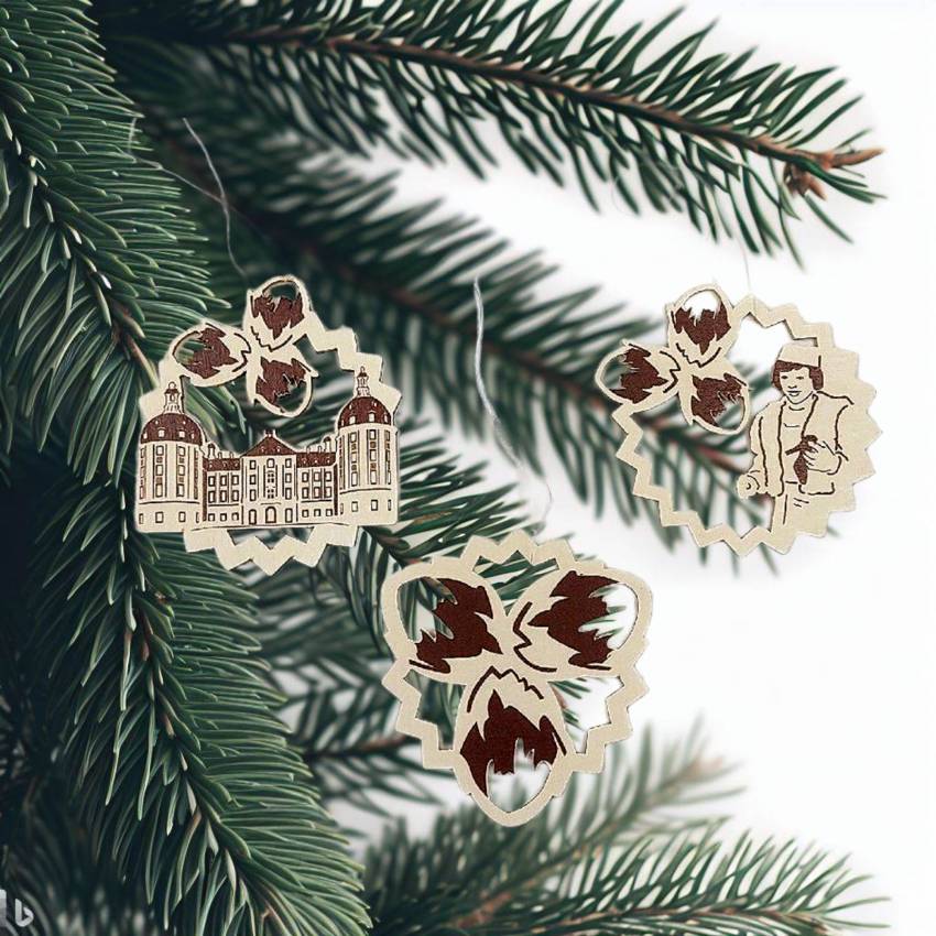 Weihnachtsbaum-Behang Drei Haselnüsse für Aschenbrödel