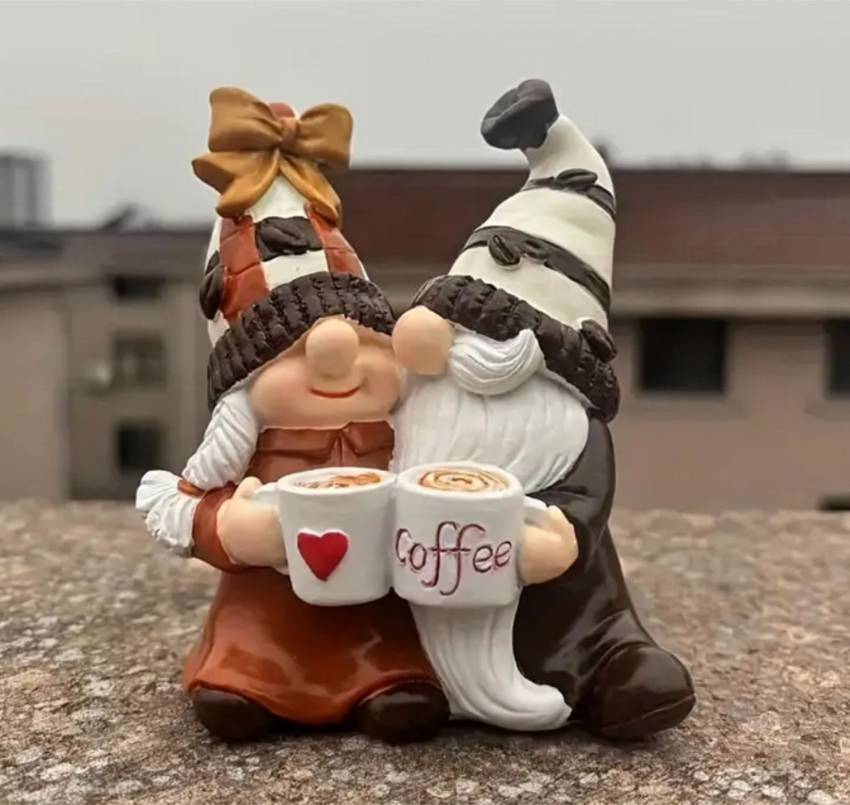 Einzigartiges Kaffeewichtel Pärchen wichtel gnome