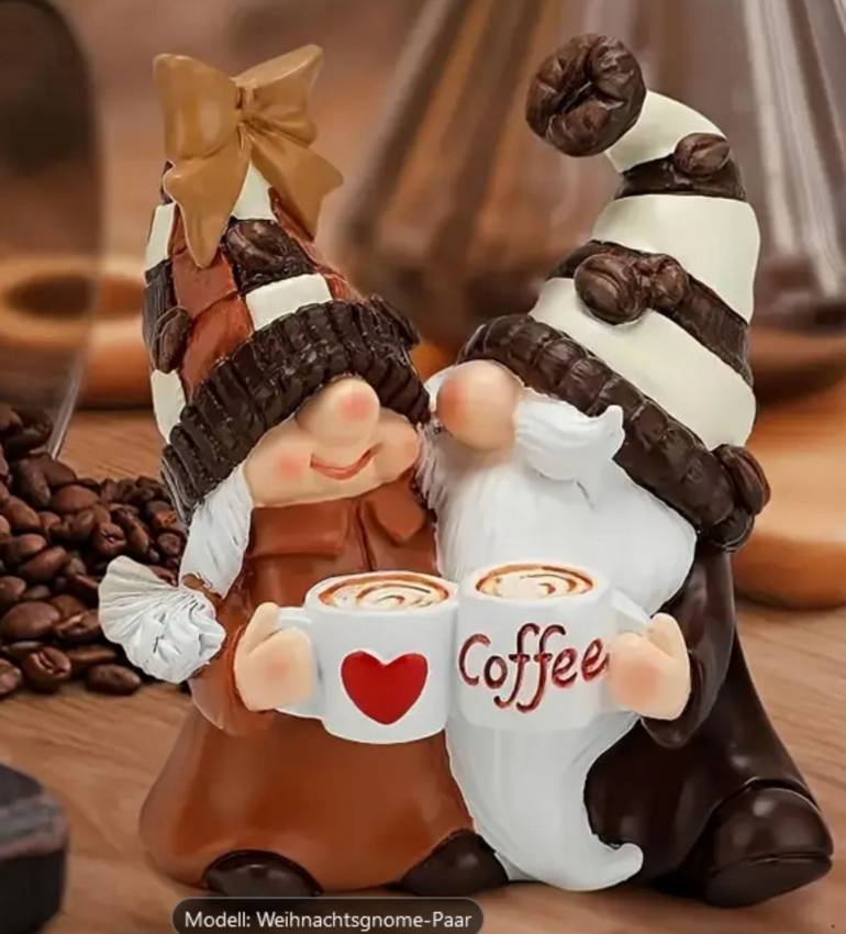 Einzigartiges Kaffeewichtel Pärchen wichtel gnome