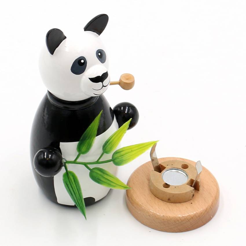 Holz Räuchermännchen Panda Bär