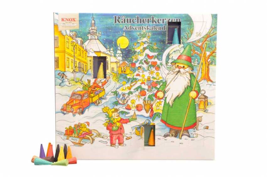 räucherkerzen adventskalender knox 24 düfte