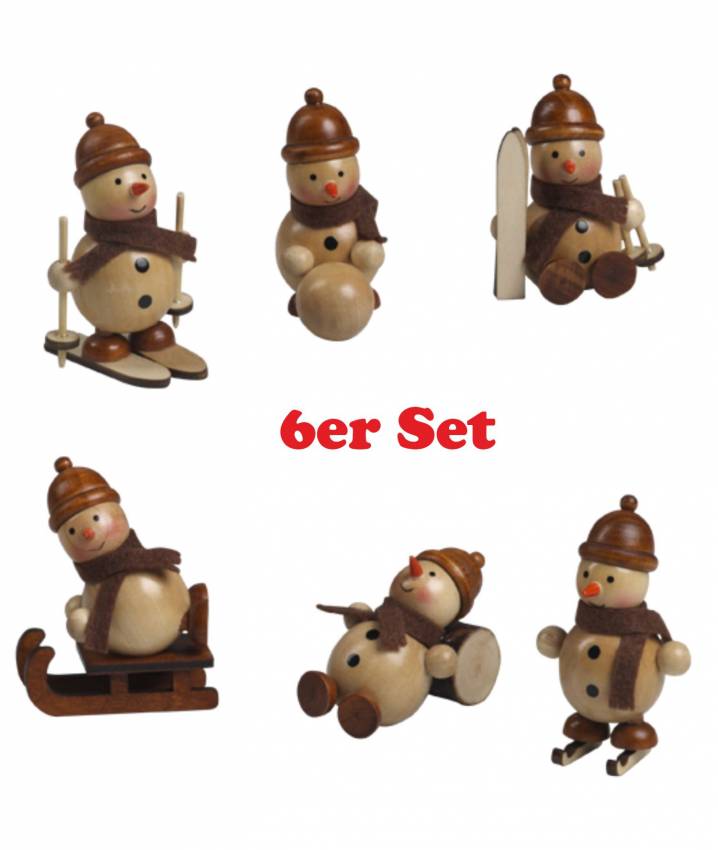 Holz Miniaturen Schneemann bastellset