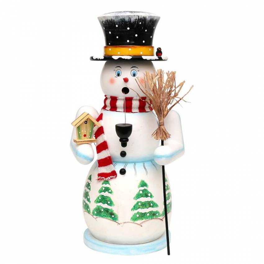 Räuchermännchen Räucherschneemann toni 50 cm farbige räucherfigur groß