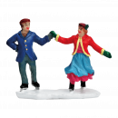 Weihnachtsfiguren Poly Miniaturen Schlttschuhläufer