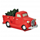 Poly Miniaturfigur LKW mit Tannenbaum