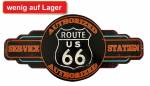 Wandschild, Blechschild Reklameschild historische Route 66