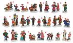 poly-miniaturen farbige figuren sets