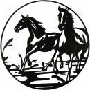 Wandbild Galoppierende Pferde Eisenblech